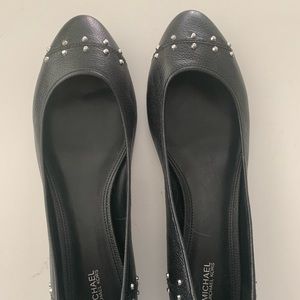 Michael Kors Astor Leather Flat